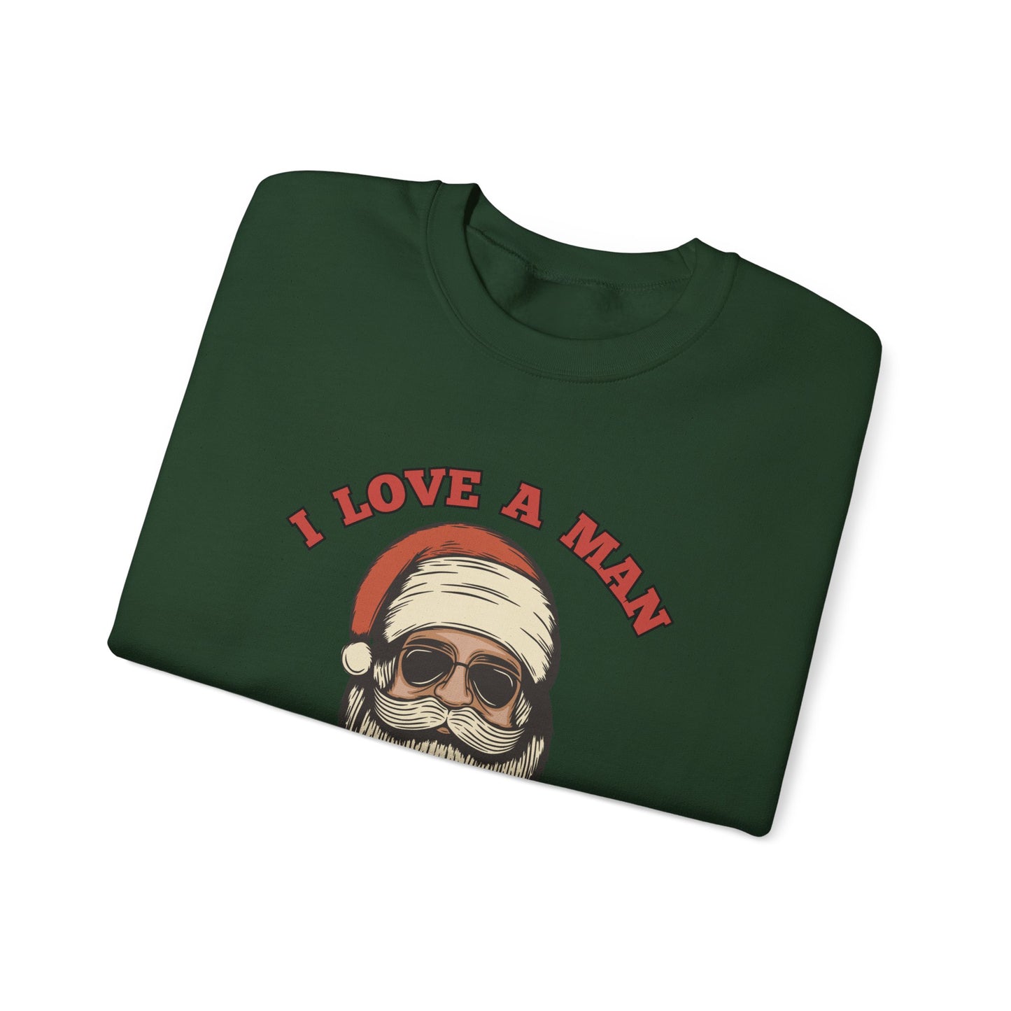 Santa "I love a man with a beard" - Sweatshirt