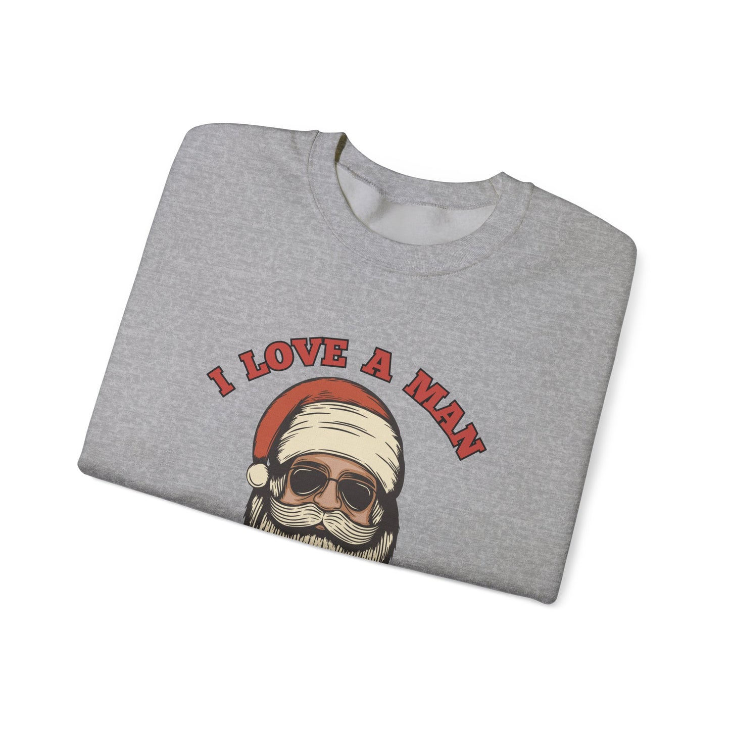 Santa "I love a man with a beard" - Sweatshirt