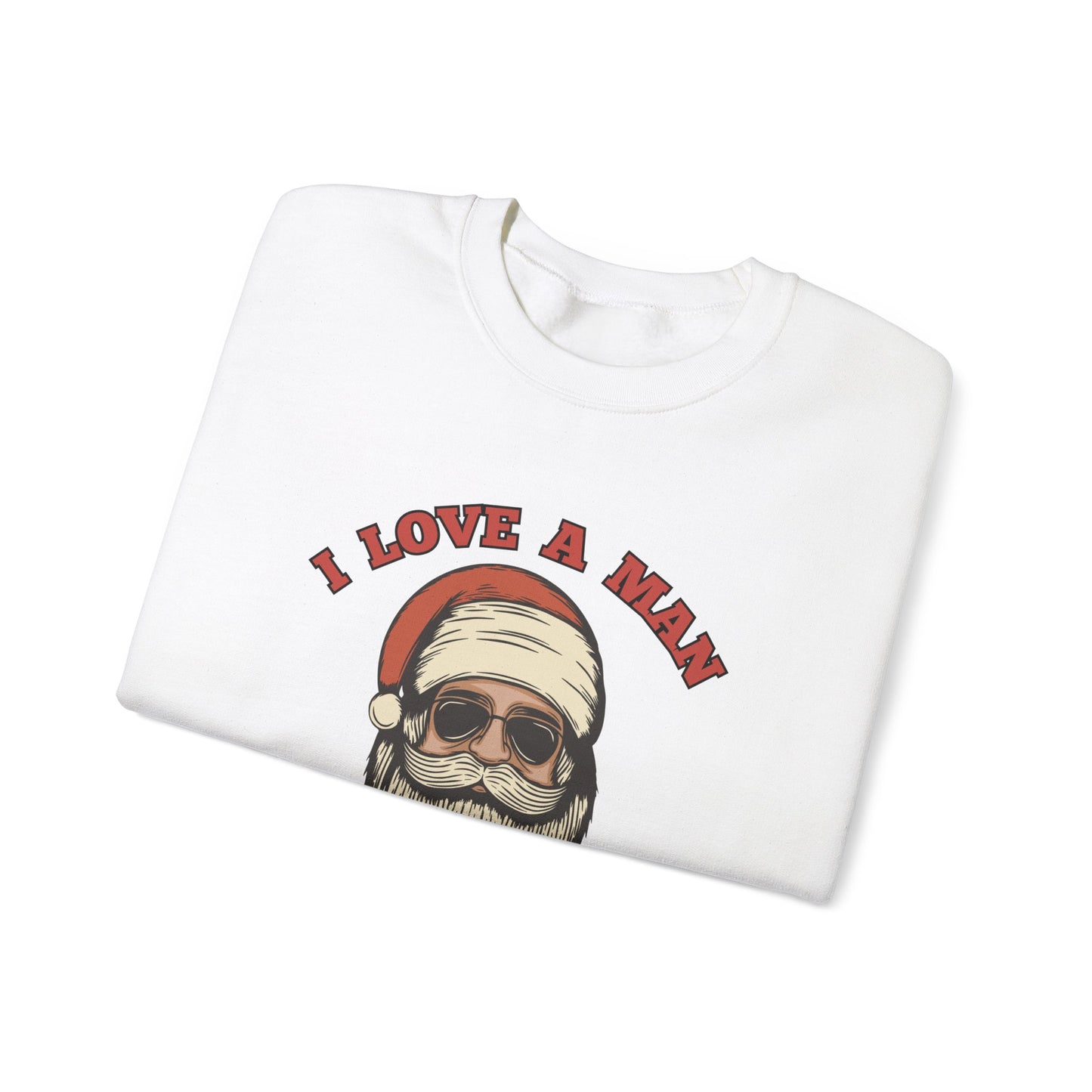 Santa "I love a man with a beard" - Sweatshirt