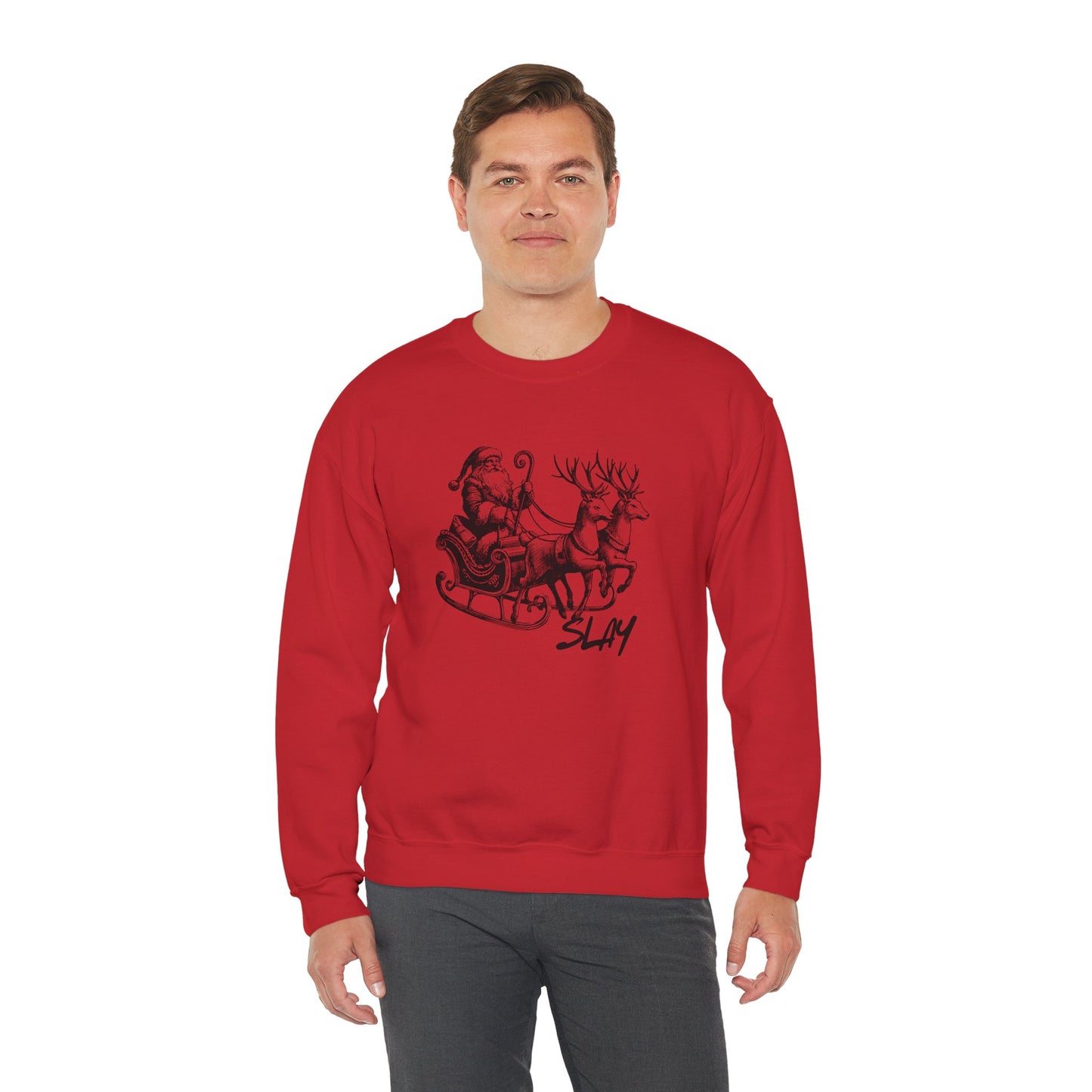 Christmas Reindeer Santa 'Slay' - Sweatshirt