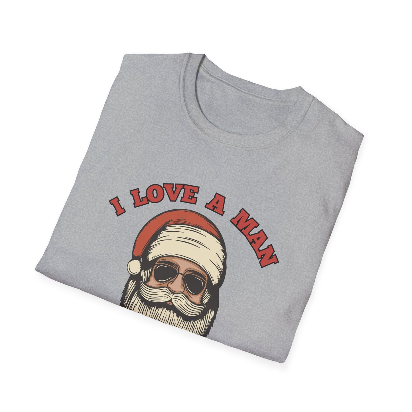 Santa 'I Love a Man with a Beard' - T-Shirt