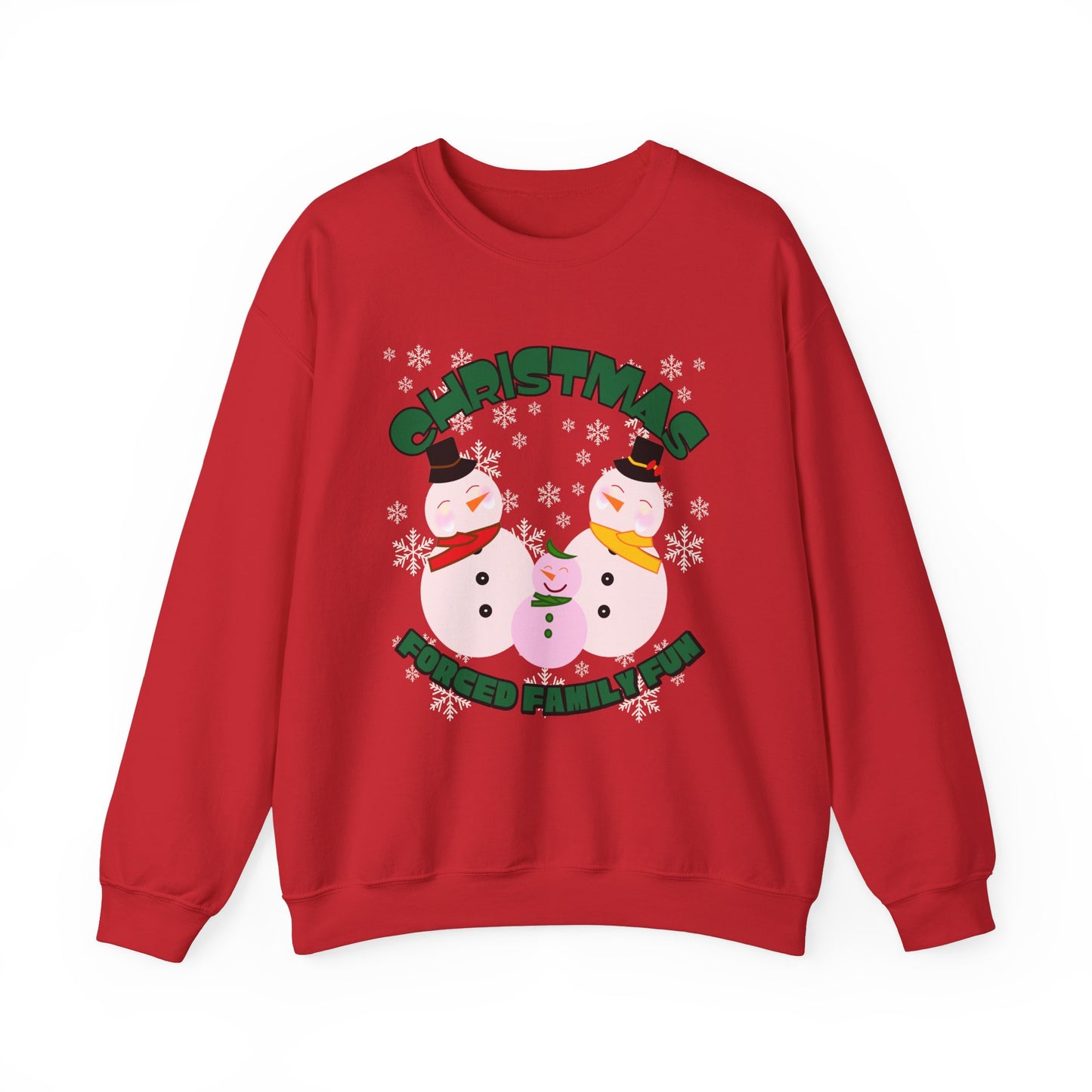 Christmas Snowman Forced Family Fun - Sweatshirt