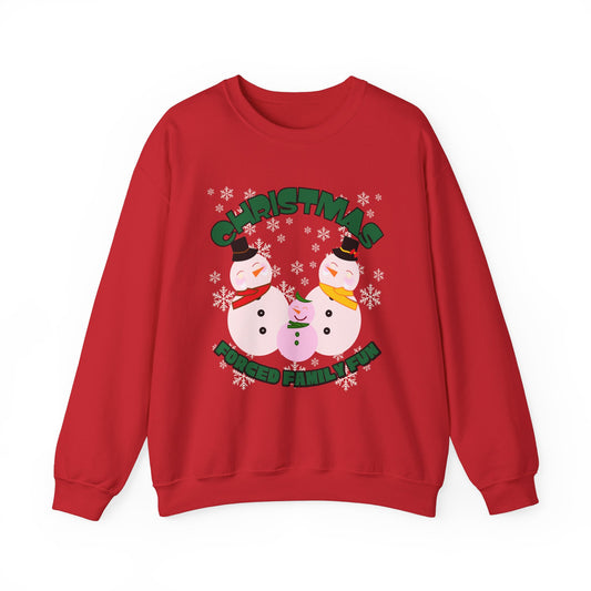 Christmas Snowman Forced Family Fun - Sweatshirt