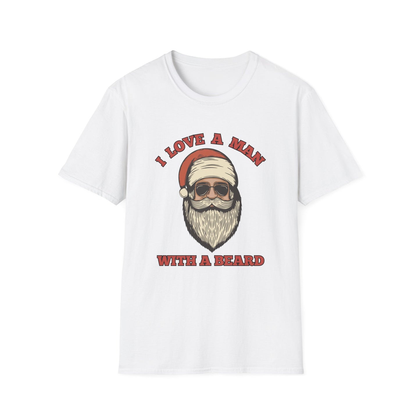 Santa 'I Love a Man with a Beard' - T-Shirt