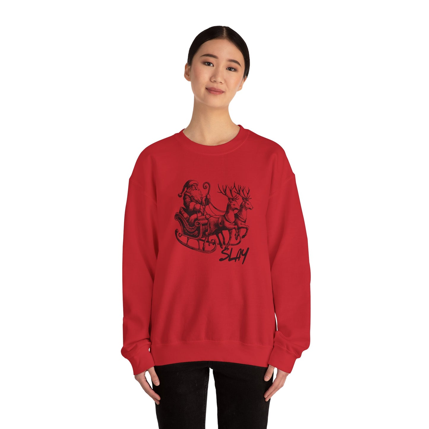 Christmas Reindeer Santa 'Slay' - Sweatshirt