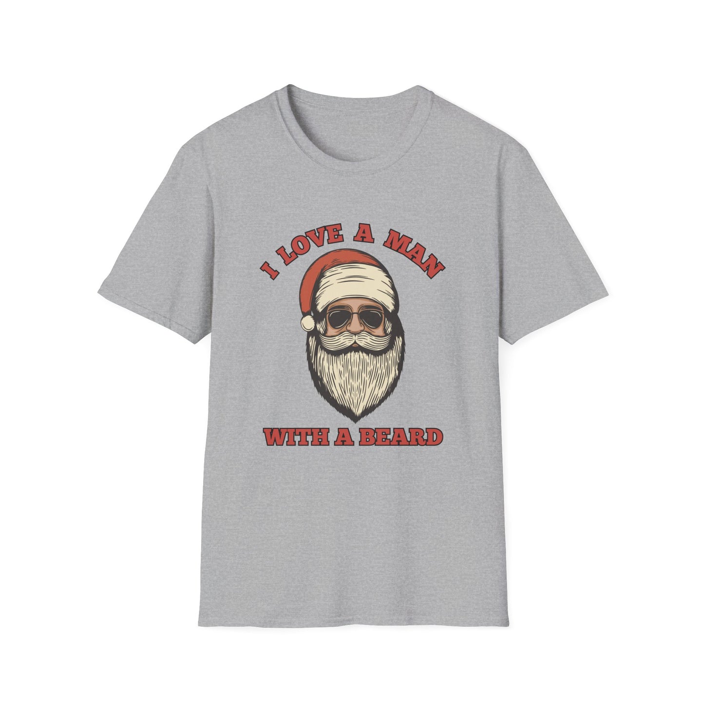 Santa 'I Love a Man with a Beard' - T-Shirt