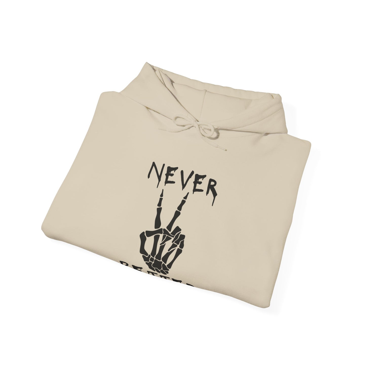 Never Better - Peace Sign Skeleton Hoodie