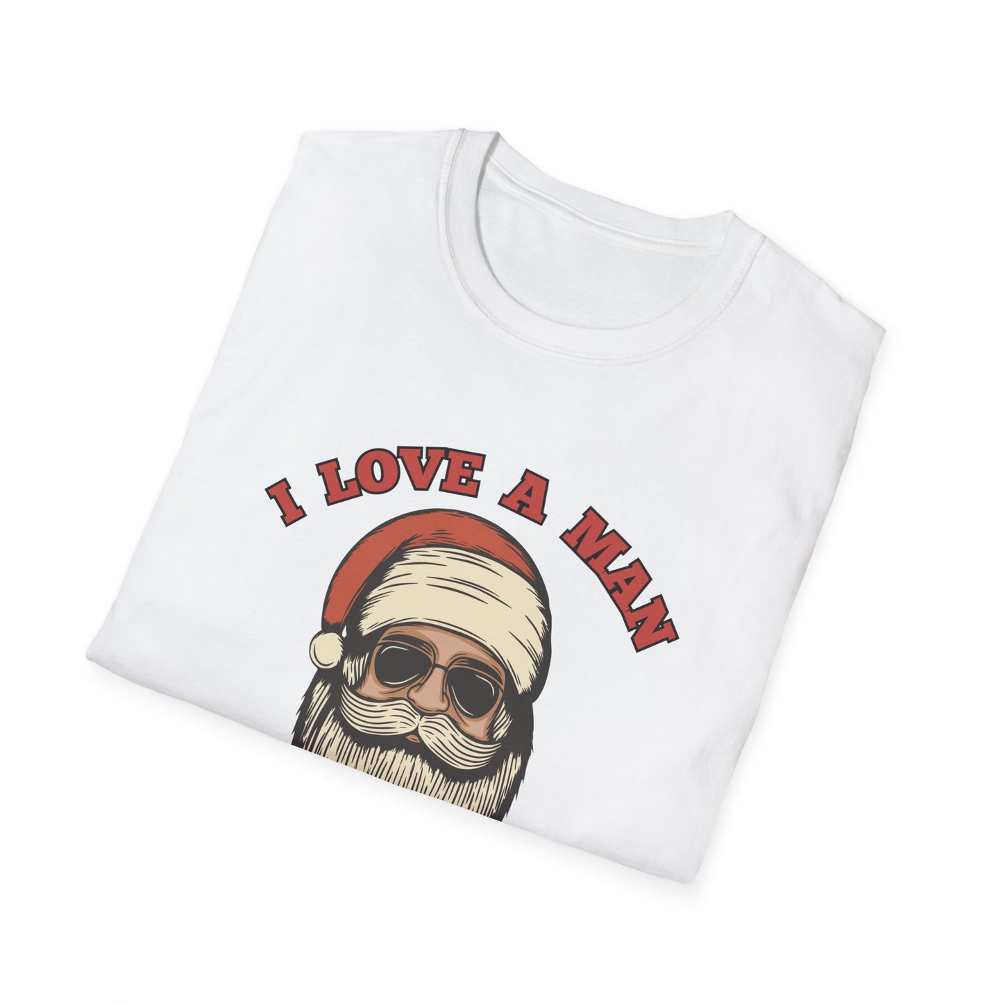 Santa 'I Love a Man with a Beard' - T-Shirt