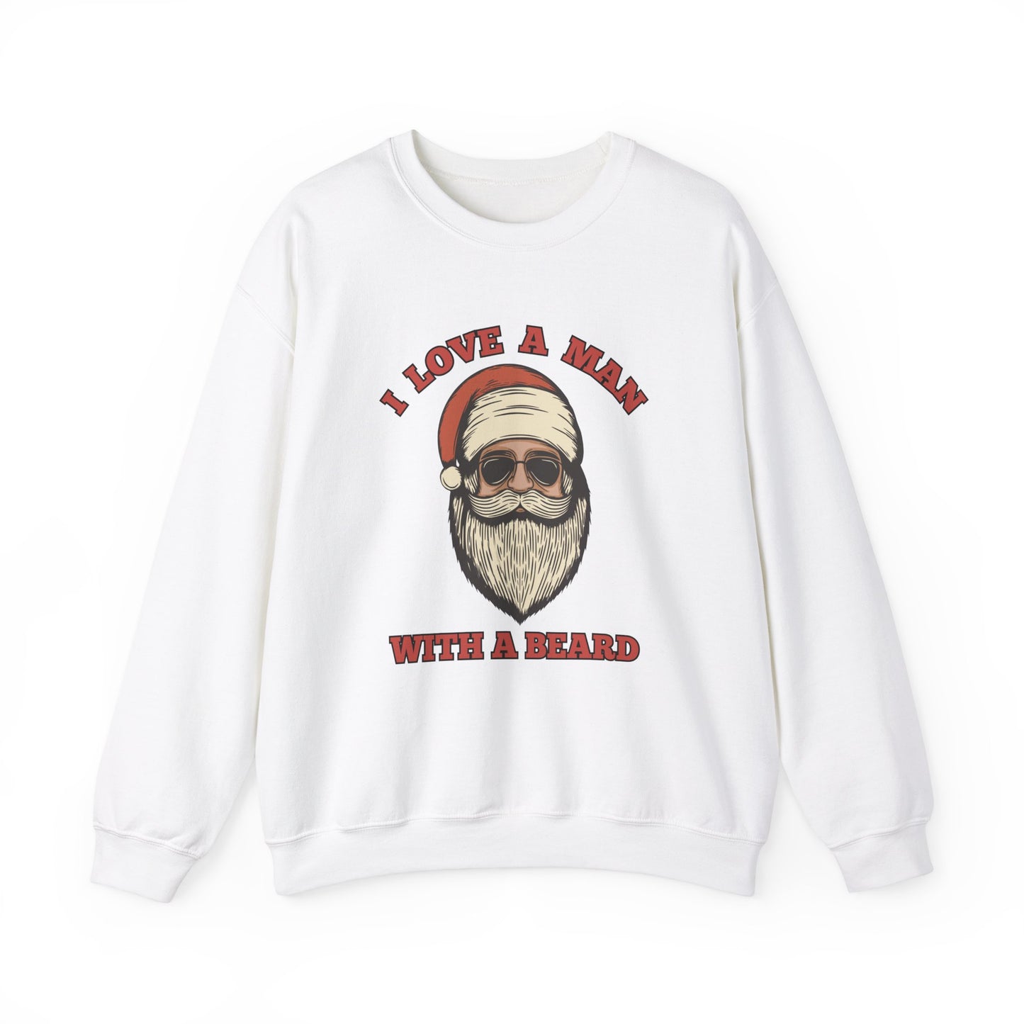 Santa "I love a man with a beard" - Sweatshirt